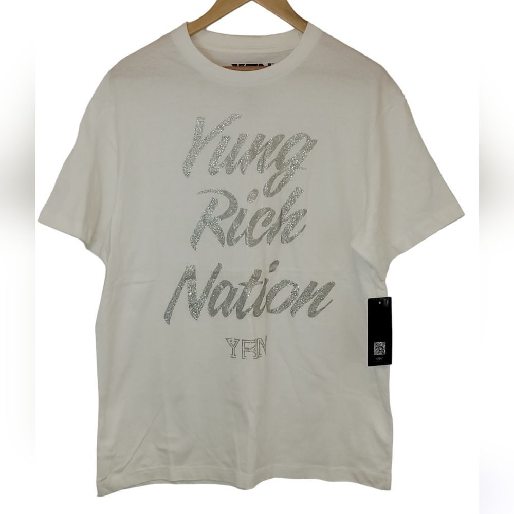 YRN Yung Rich Nation Sparle Tee Color White Size XL